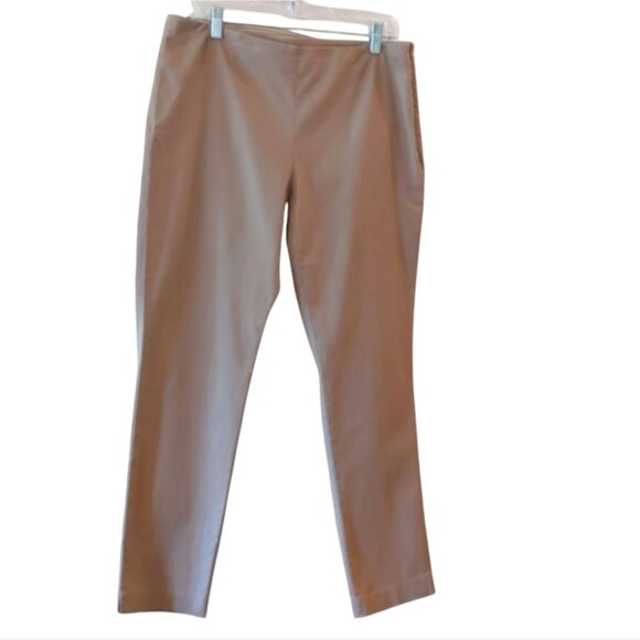 J JILL Khaki Straight Leg Pants Stretch Size 10 EUC - Picture 1 of 8